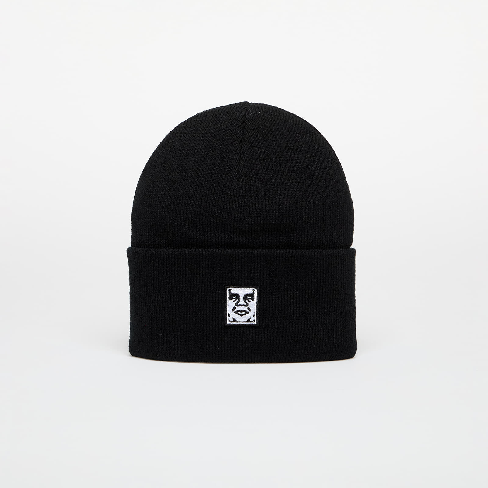 OBEY Icon Patch Cuff Beanie Black