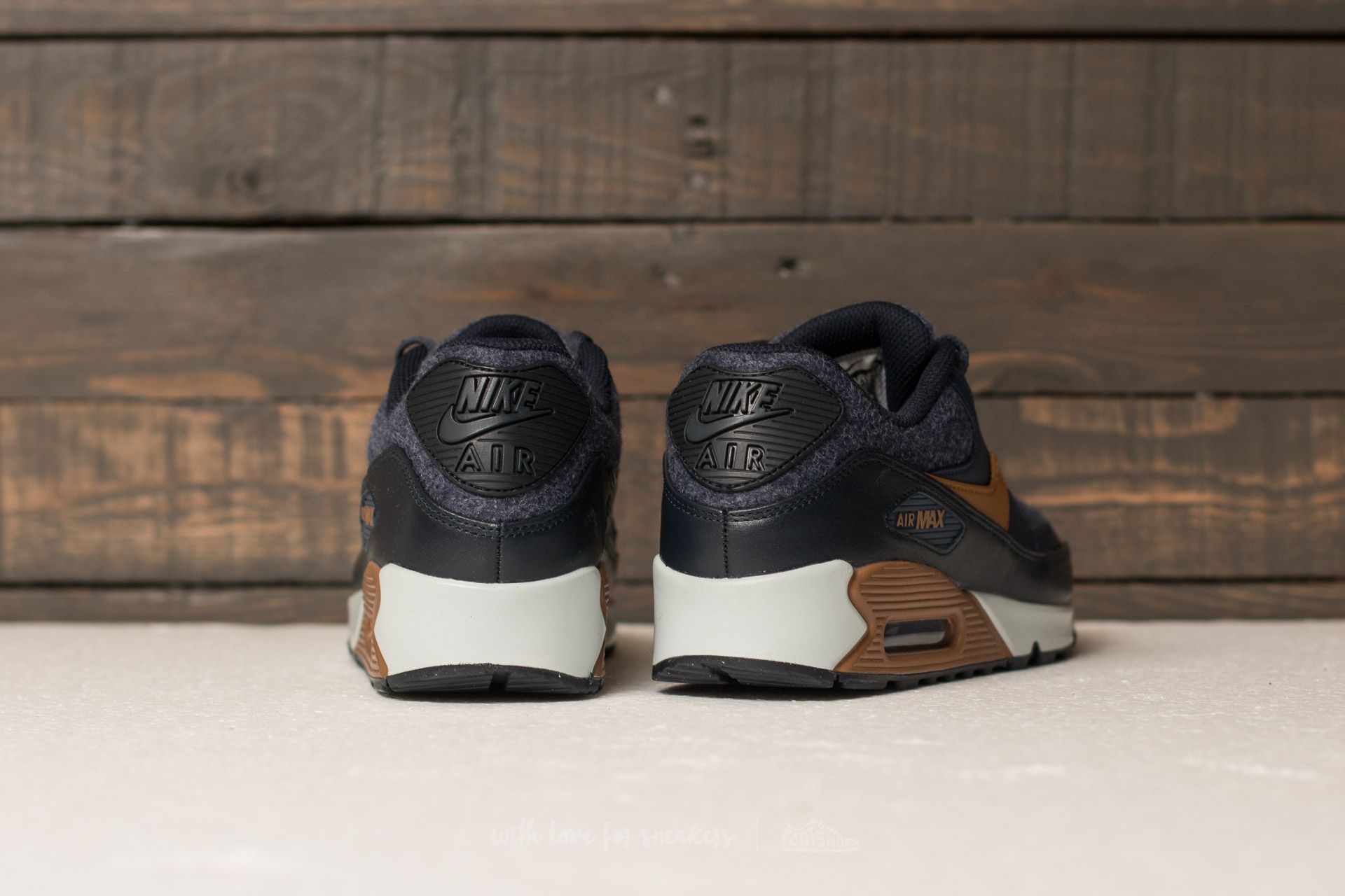 Nike air max 90 premium thunder blue/ ale brown deals