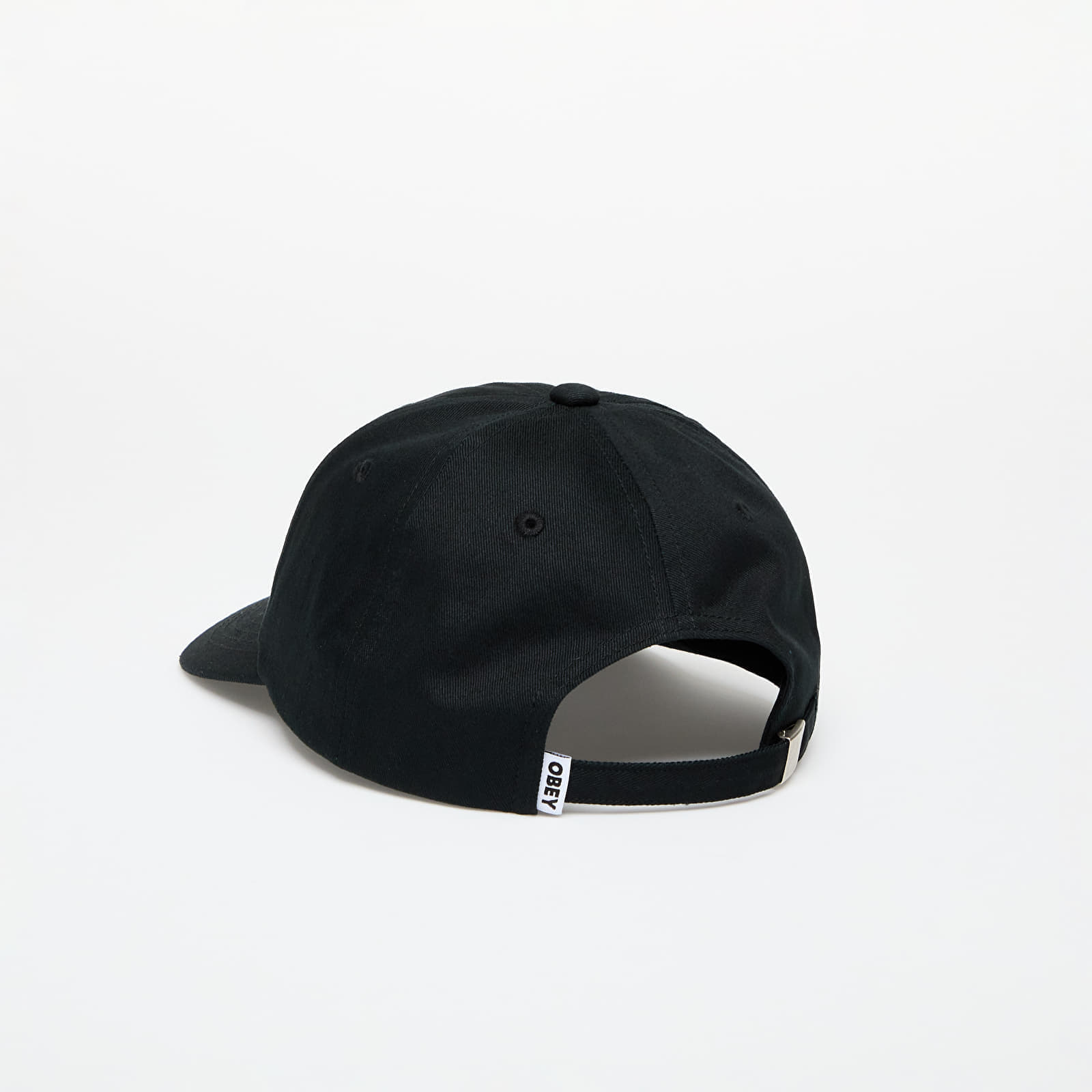 OBEY Studios Twill 6 Panel Cap Black - 1 | YEO