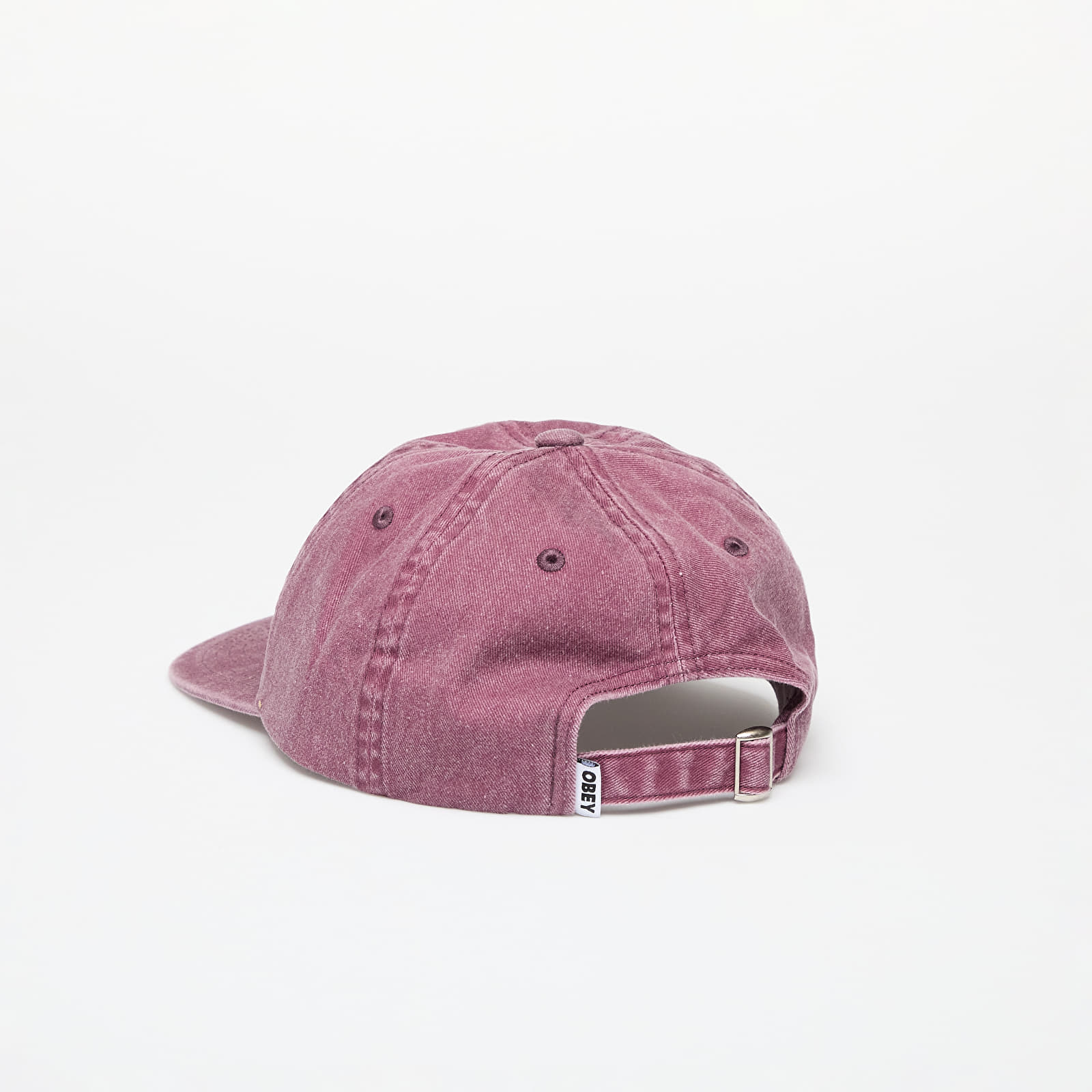 Sapkák OBEY Pigment Lowercase 6 Panel Cap Pigment Vino