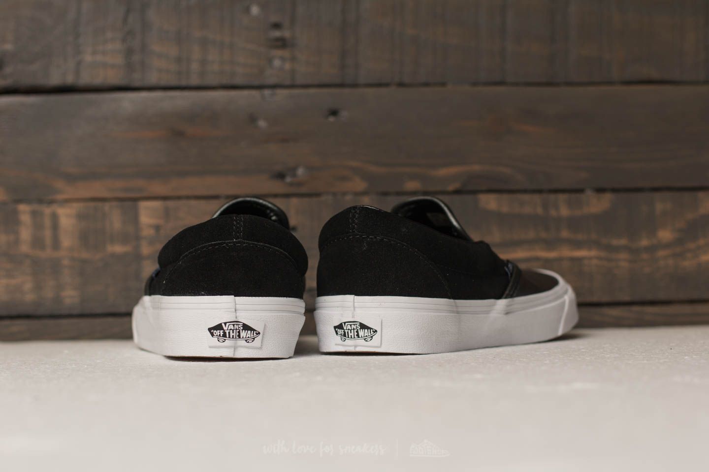 Scarpe donna Vans Classic Slip-On (2-Tone Metallic) Black/ True White