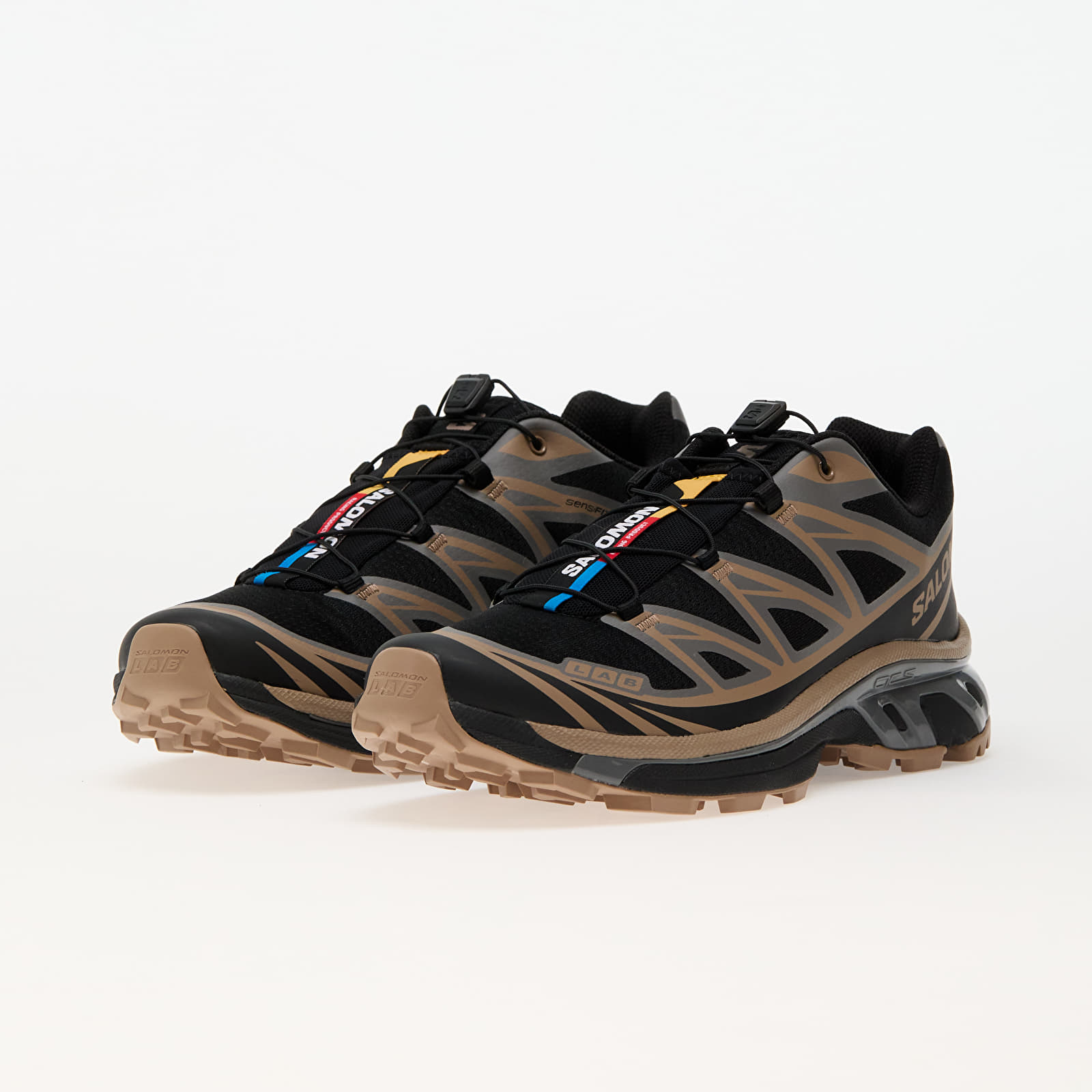 Herren Sneaker und Schuhe Salomon XT-6 Black/ Portabella/ Pewter