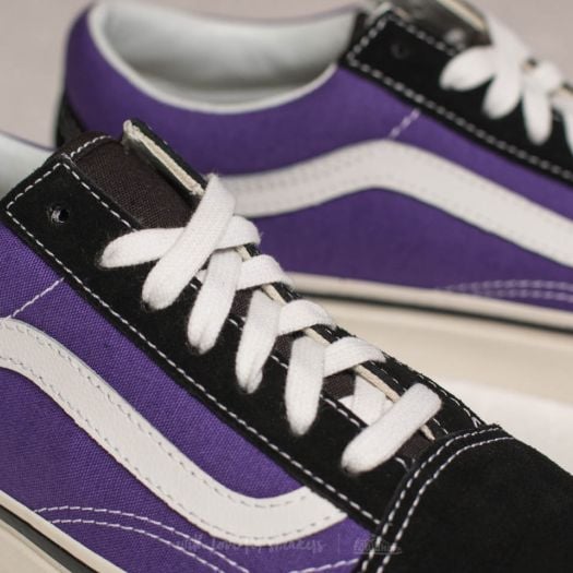 Purple and black old skool vans discount