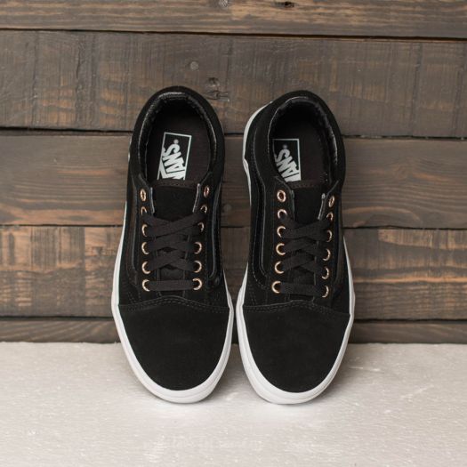 Vans old skool black gold cheap