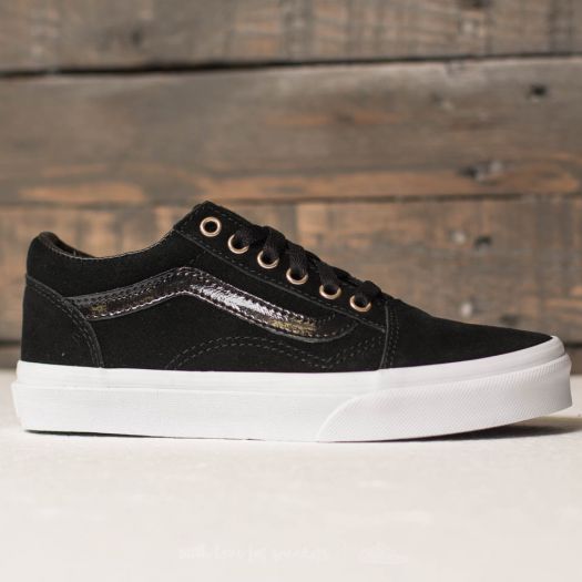Black vans gold online