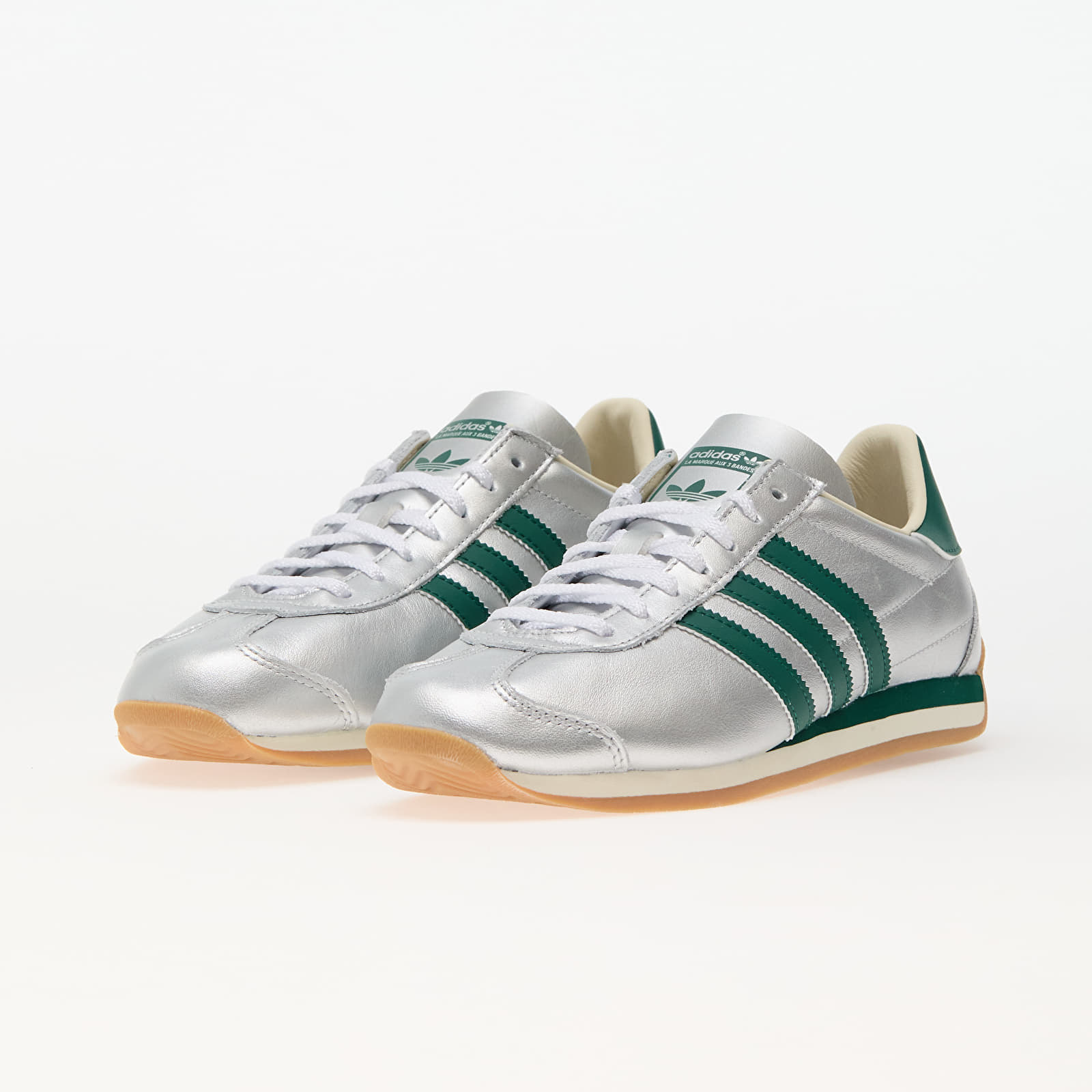 Női cipők adidas Country Og W Silver Metallic/ Collegiate Green/ Core White