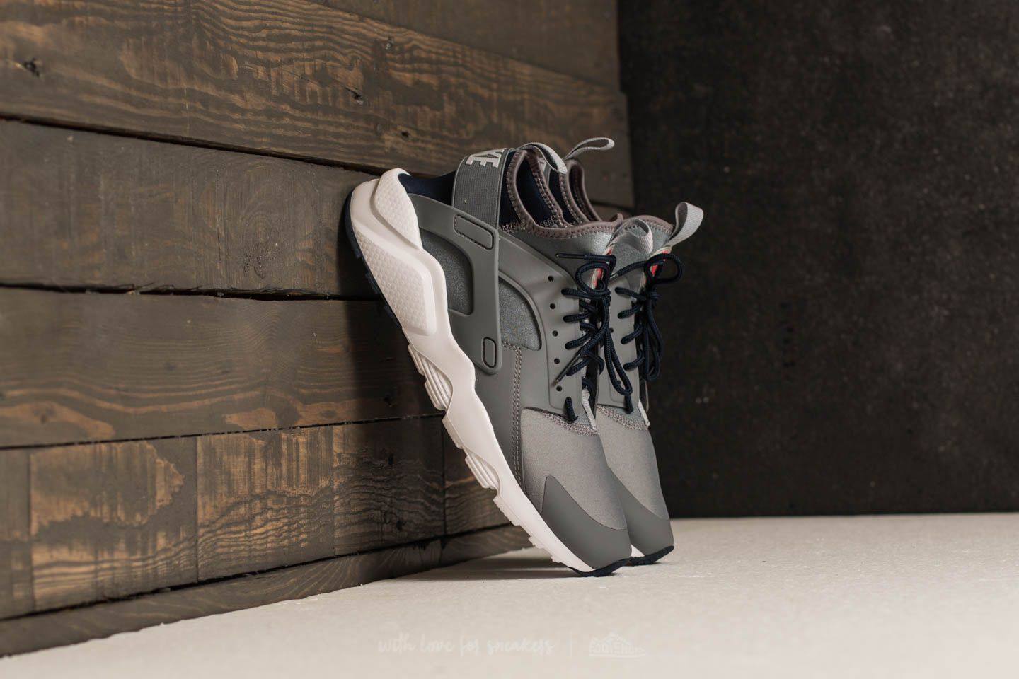 Men s shoes Nike Air Huarache Run Ultra Cool Grey Wolf Grey Obsidian Footshop