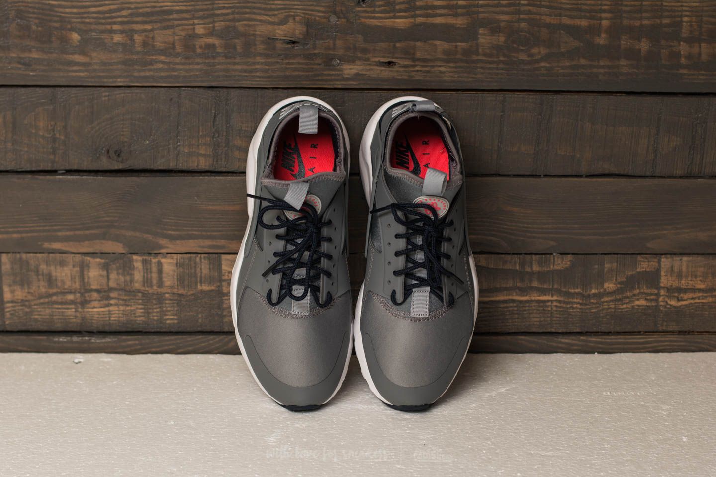 Men s shoes Nike Air Huarache Run Ultra Cool Grey Wolf Grey