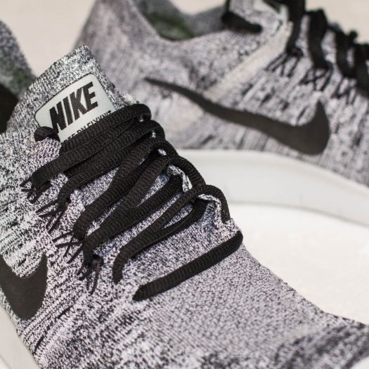 Men s shoes Nike Free Run Flyknit 2017 White Black Stealth Footshop