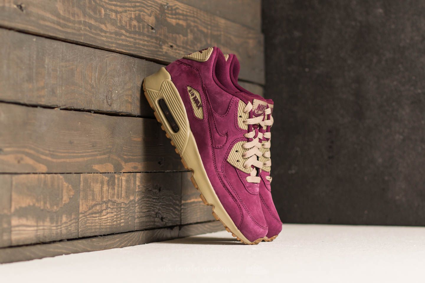 Kids' sneakers and shoes Nike Air Max 90 Winter Premium (GS) Bordeaux/ Bordeaux-Bamboo