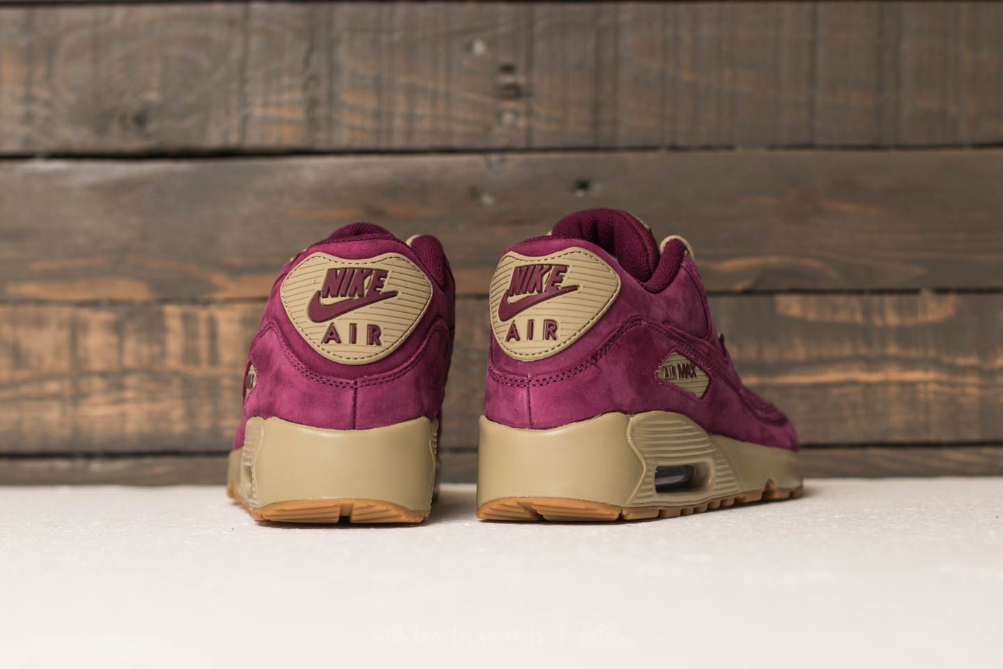 Kids' sneakers and shoes Nike Air Max 90 Winter Premium (GS) Bordeaux/ Bordeaux-Bamboo