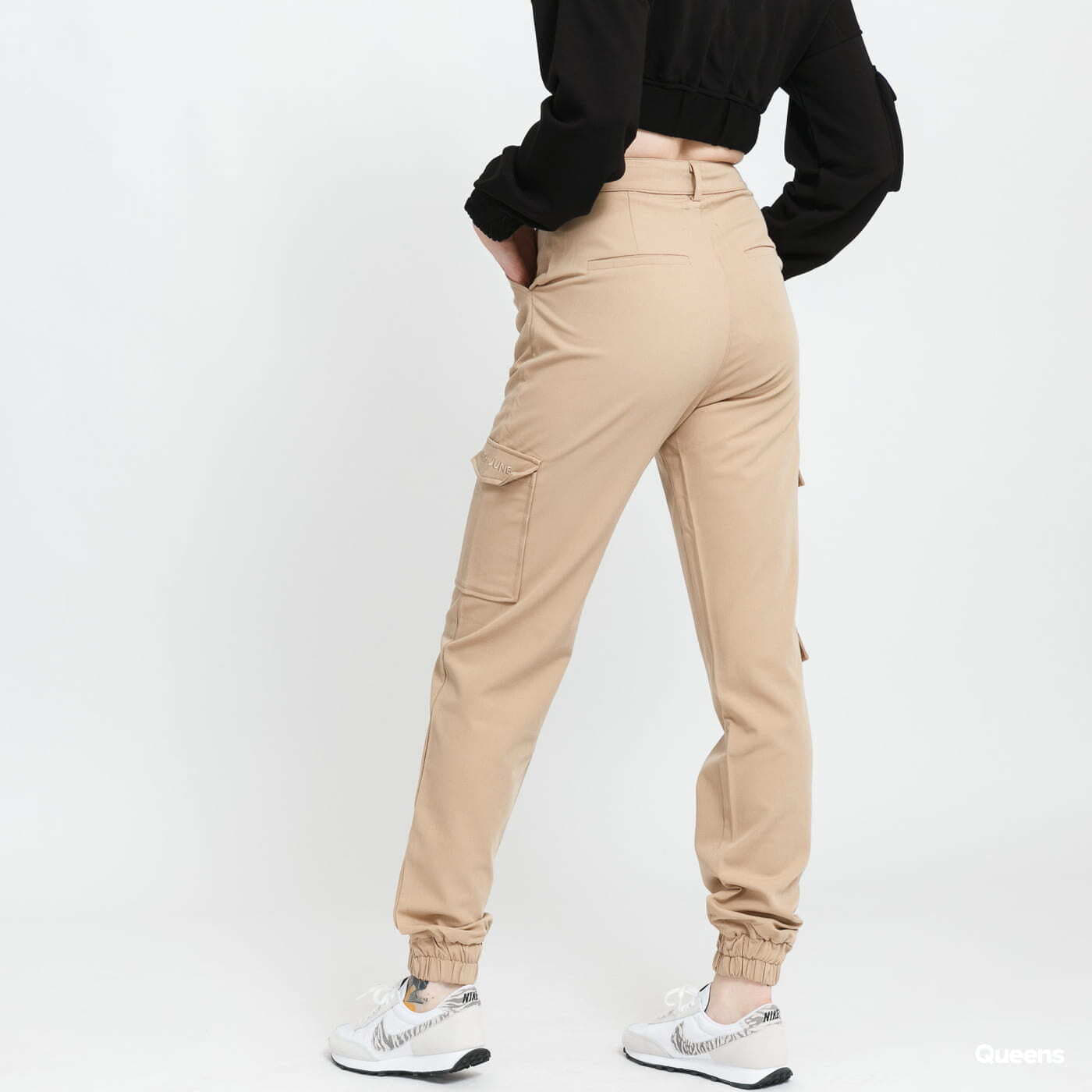 Pantaloni cargo donna Sixth June Cargo Pants Beige