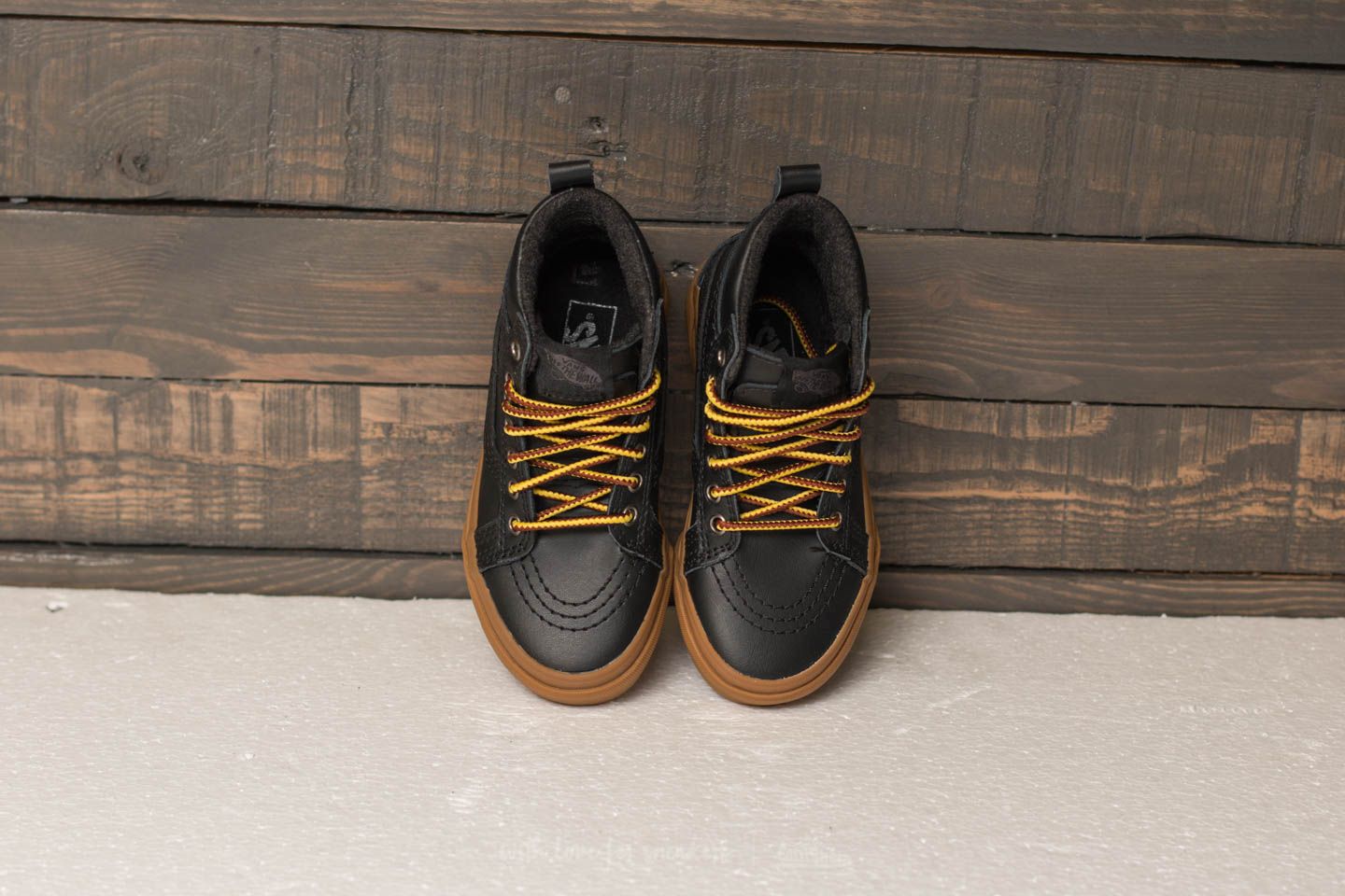 Kids' sneakers and shoes Vans Sk8-Hi (MTE) Black/ Leather/ Gum