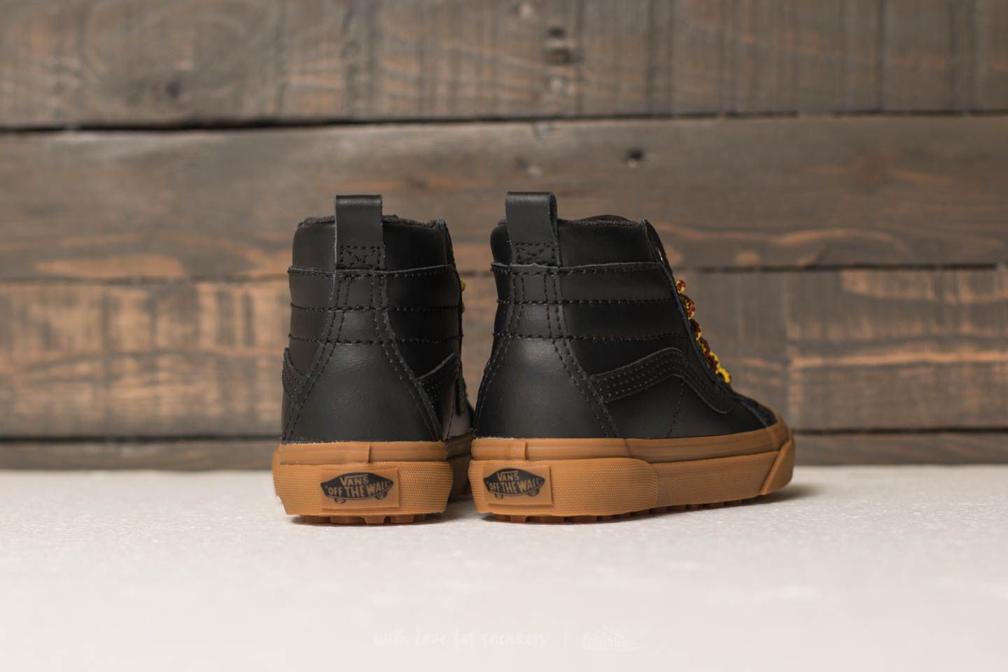 Kids' sneakers and shoes Vans Sk8-Hi (MTE) Black/ Leather/ Gum
