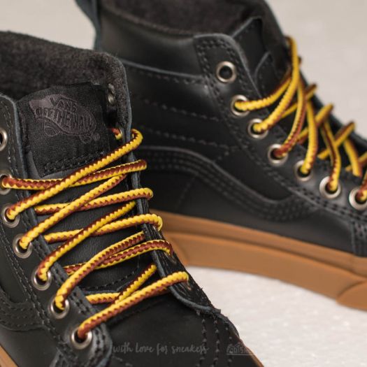 Vans sk8 hi new arrivals mte black leather gum