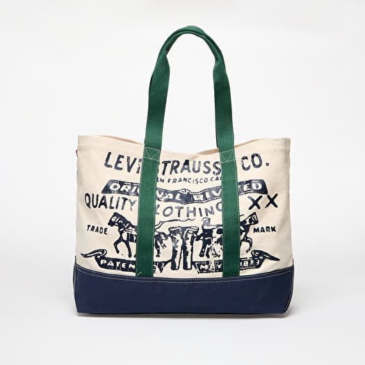 Väska Levi's® Women's Two Horse Tote Ecru/ Multi Colour