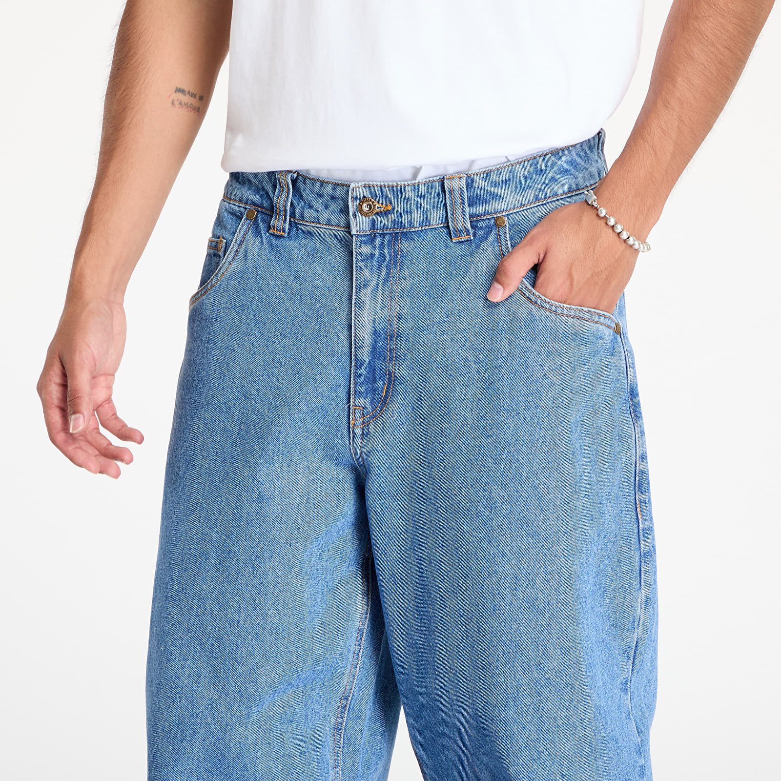 Men's trousers DIME Classic Baggy Denim Indigo Washed