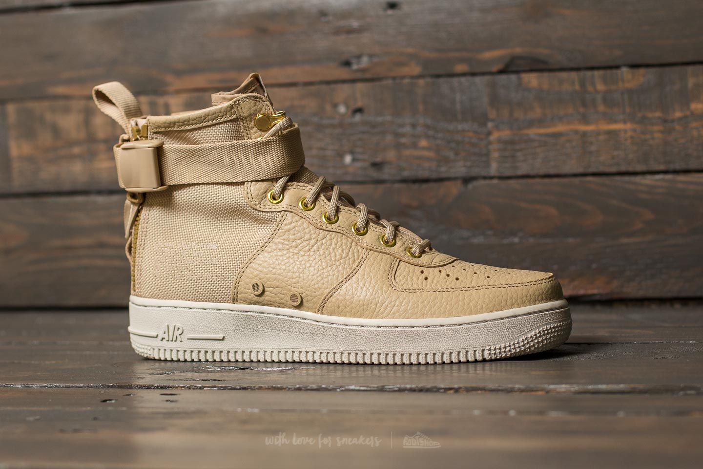Nike sf air force 1 mid mushroom e amp; light bone hot sale