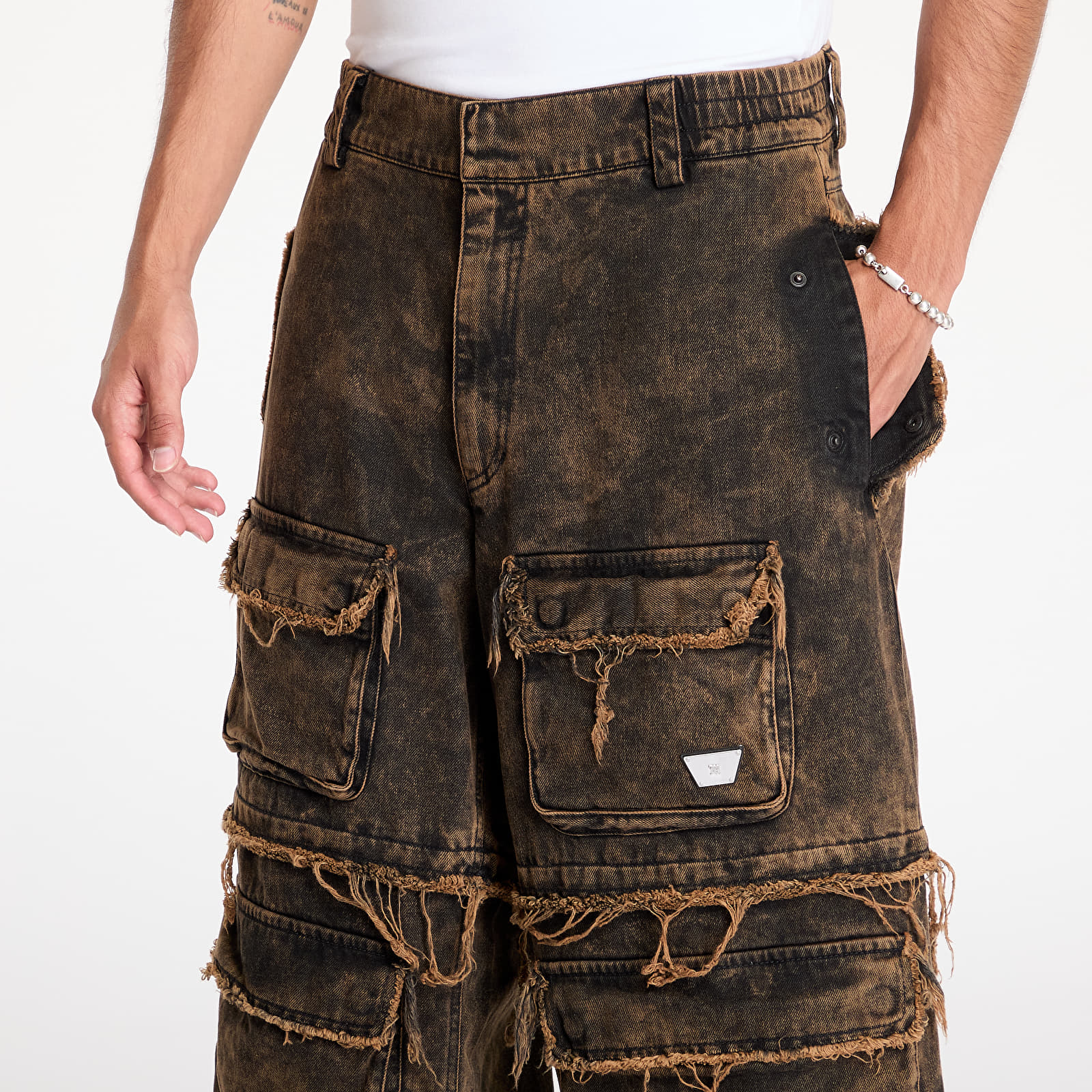 Jeans MISBHV Ibiza Oversize Cargo Trousers Acid Black