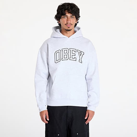 OBEY Collegiate Extra Heavy Hoodie II Ash Grey