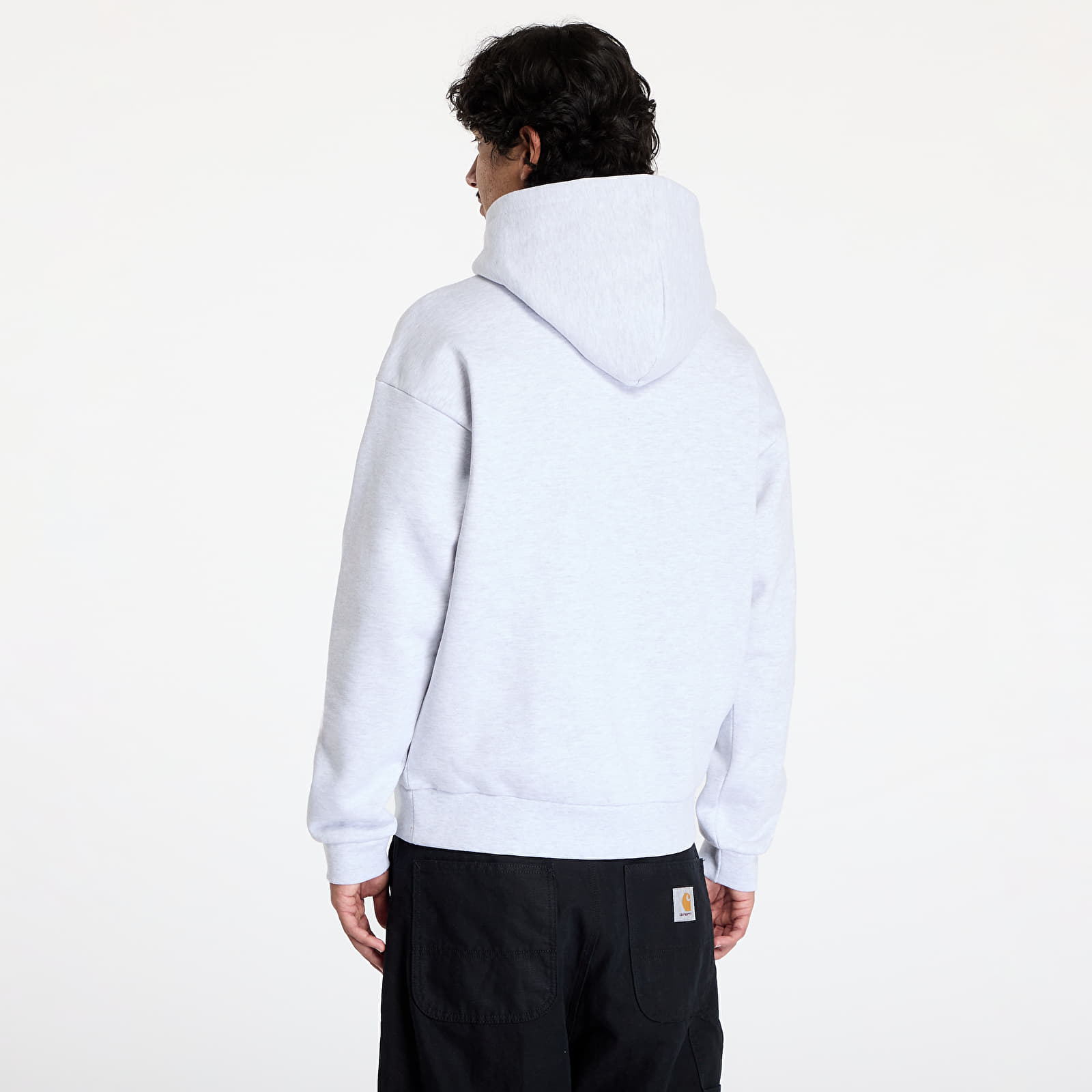 Hoodies für Männer OBEY Collegiate Extra Heavy Hoodie II Ash Grey