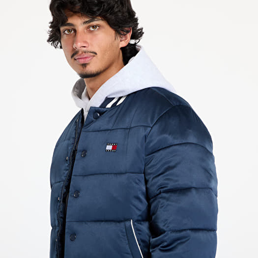 Men's jackets Tommy Jeans Satin Puffer Jacket Blue Footshop