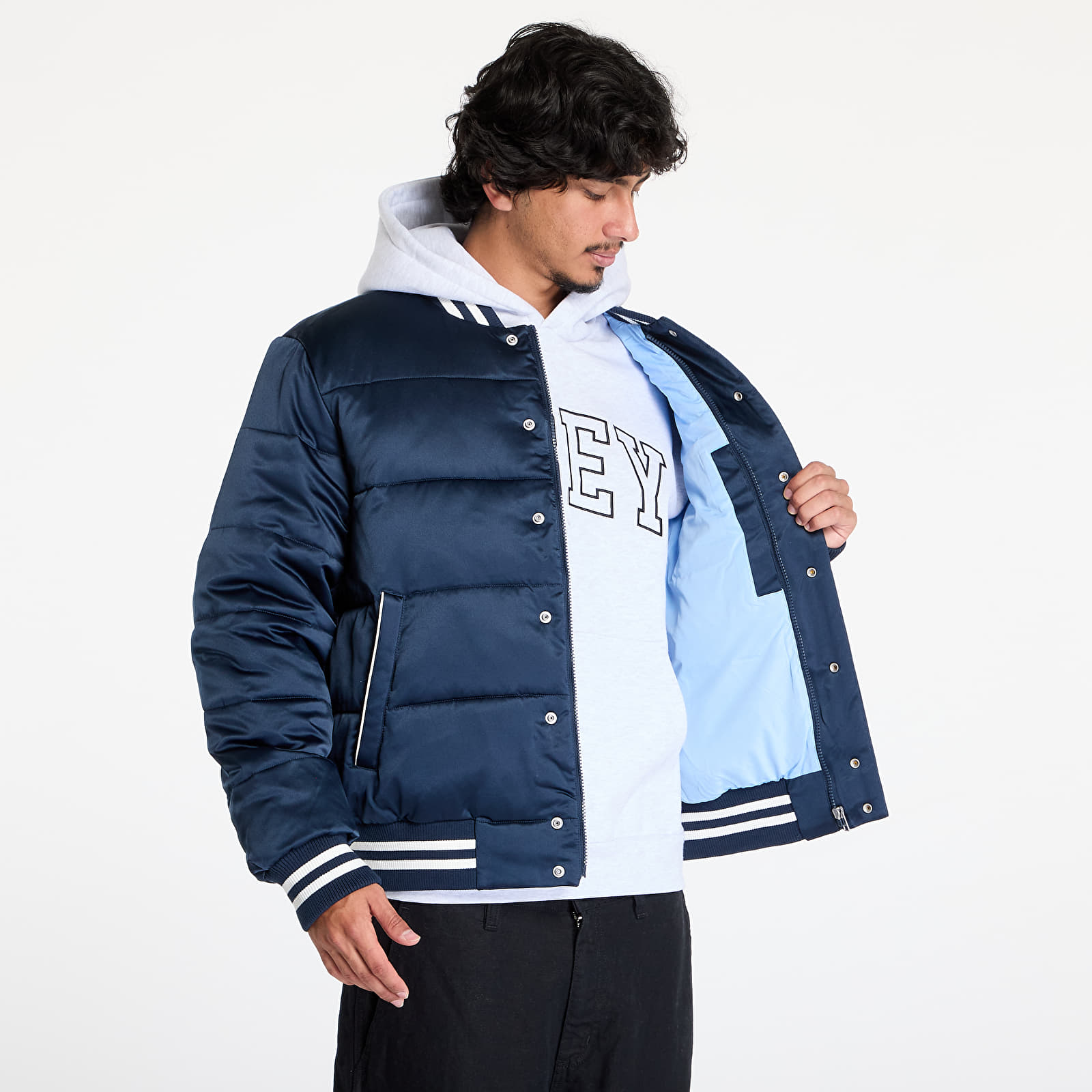 Men's jackets Tommy Jeans Satin Puffer Jacket Blue