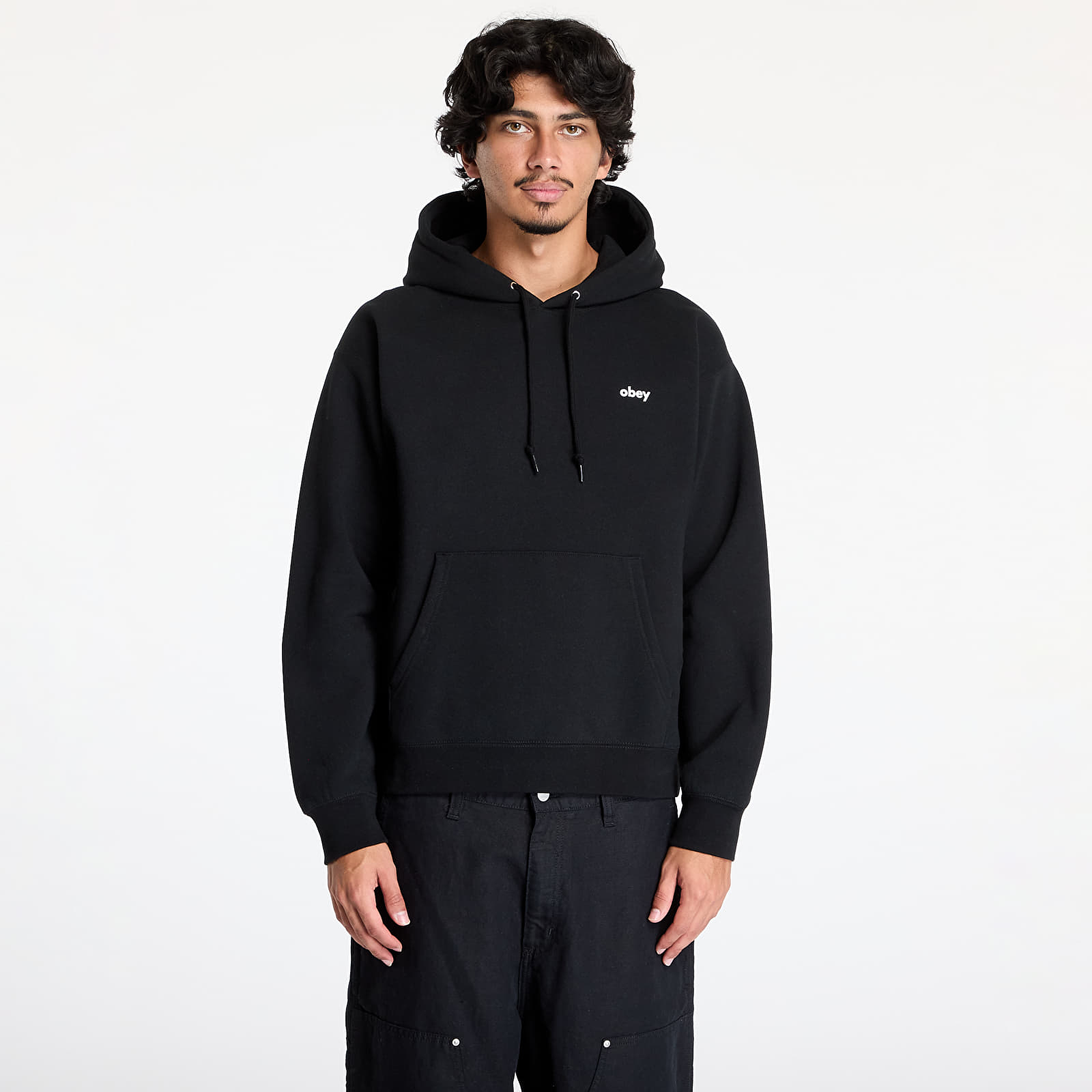Men's hoodies OBEY Dalmation Hoodie Black