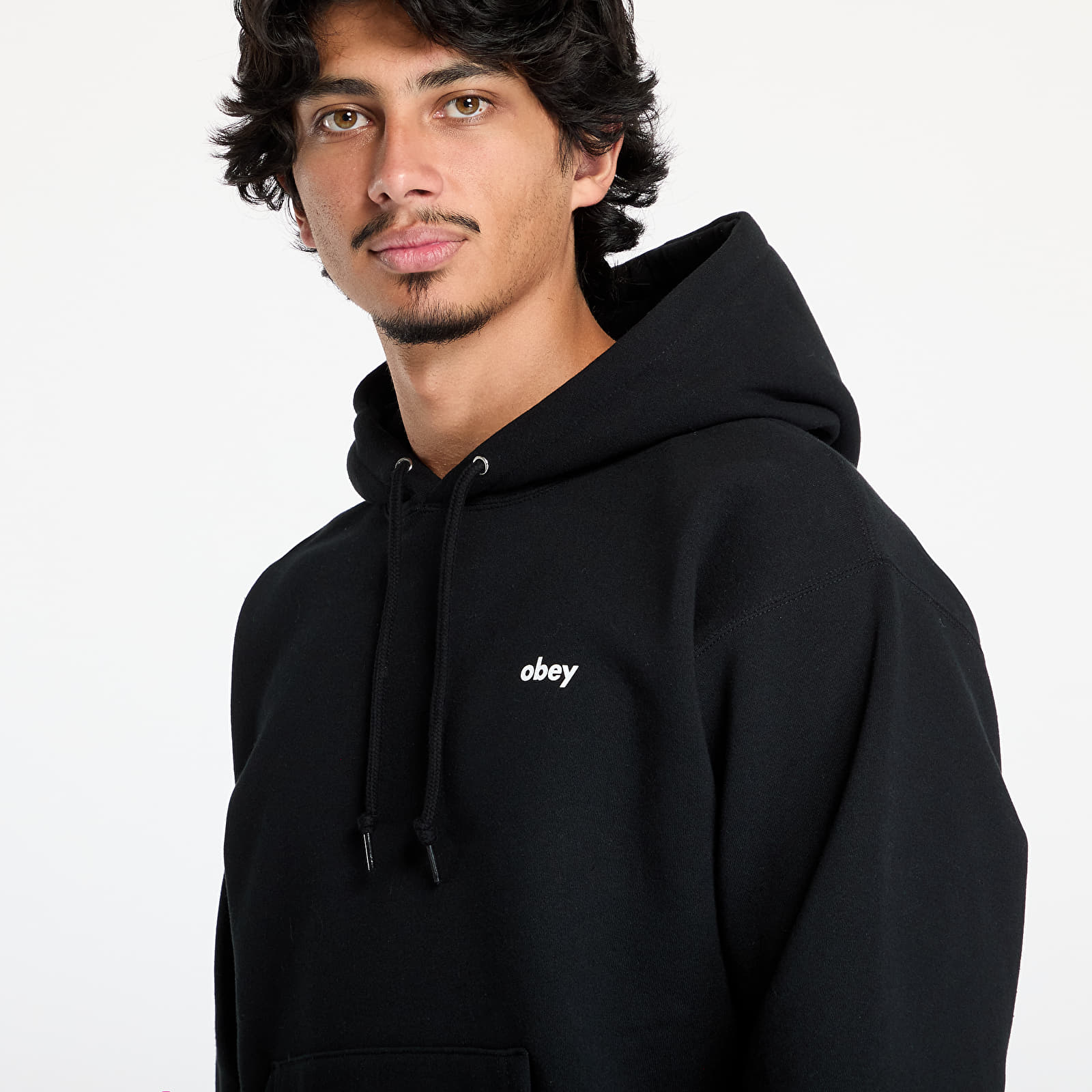 Men's hoodies OBEY Dalmation Hoodie Black