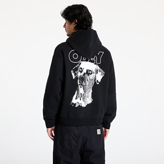 Obey novel bleached black hoodie shop