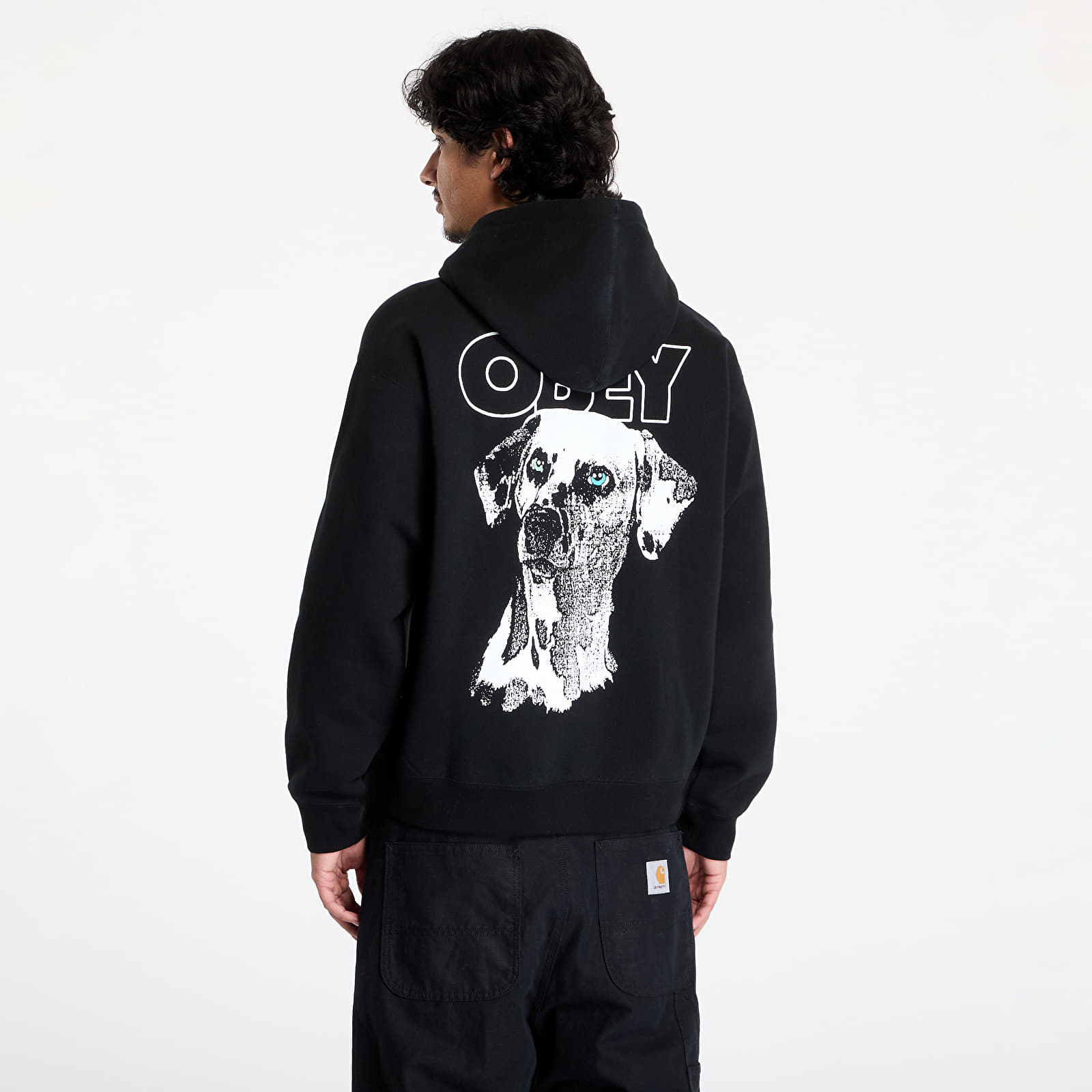 Men's hoodies OBEY Dalmation Hoodie Black