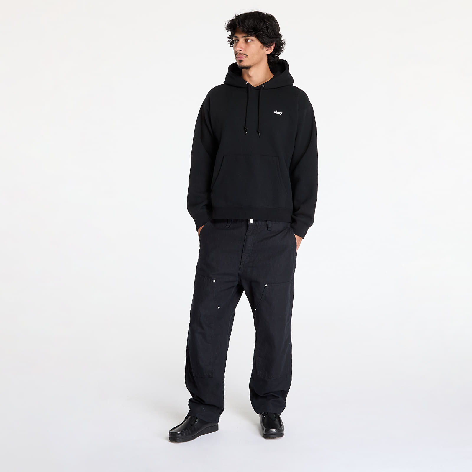 Men's hoodies OBEY Dalmation Hoodie Black
