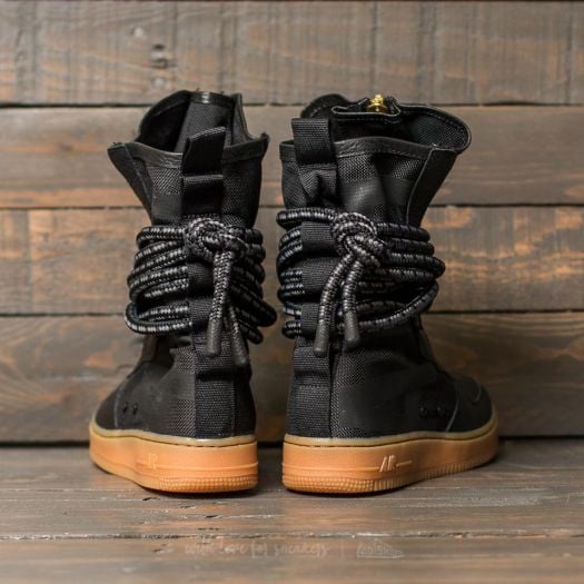 Women s shoes Nike W SF Air Force 1 Hi Black Black Gum Light Brown Footshop