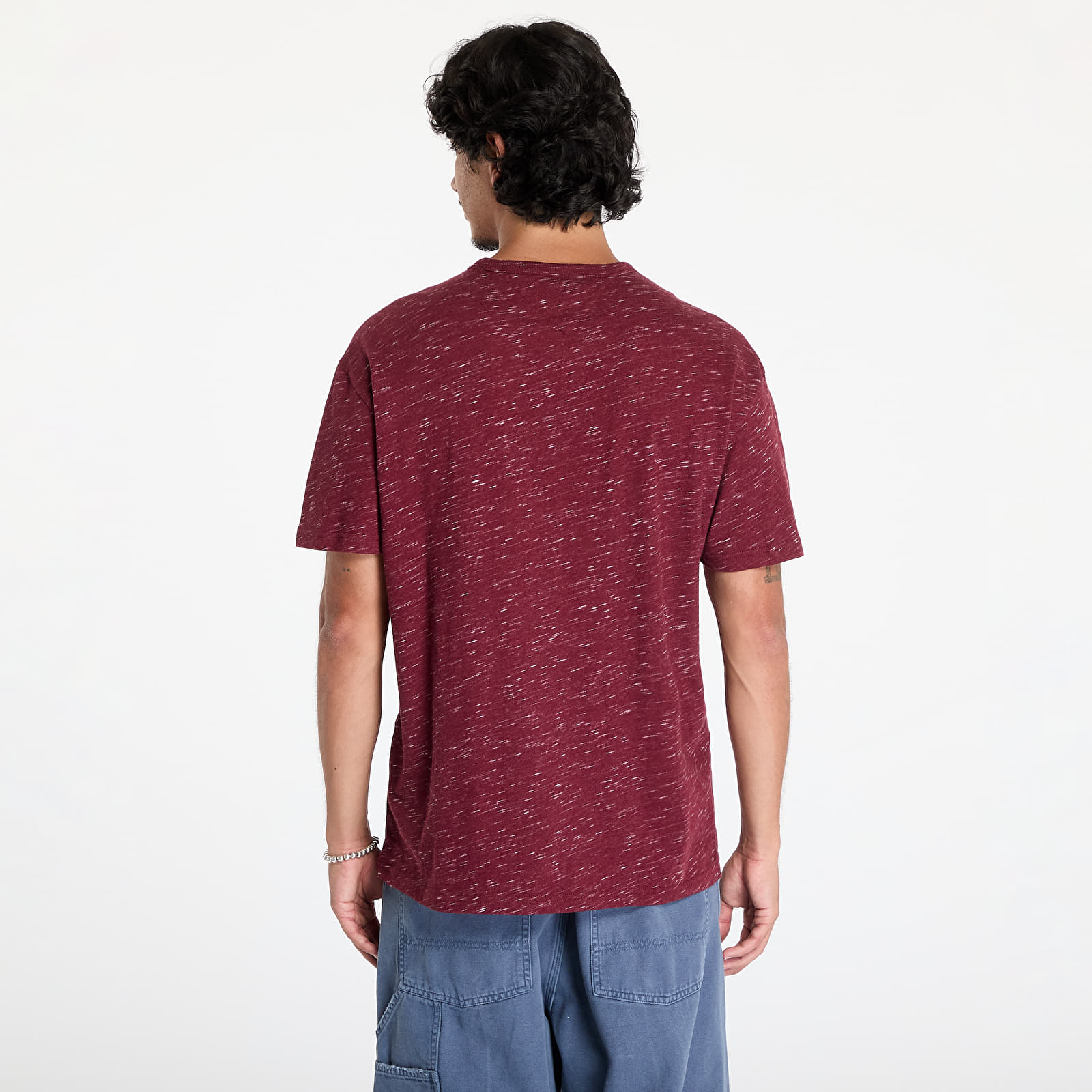Vyriški marškinėliai Tommy Jeans Regular Badge Tee Deep Rouge