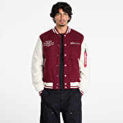 Alpha Industries Varsity Air Force Jacket Burgundy