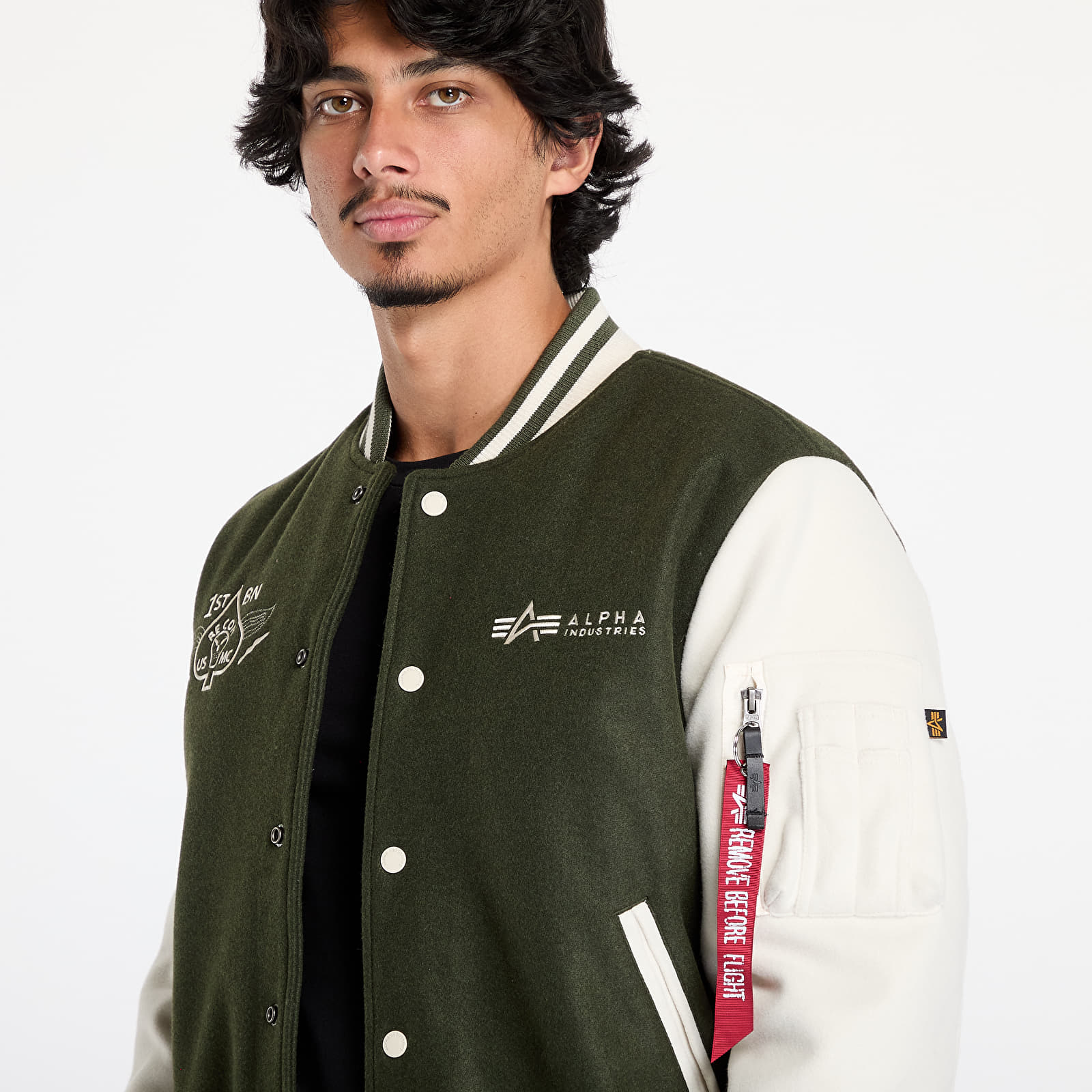 Herrenjacken Alpha Industries Varsity Air Force Jacket Dark Olive