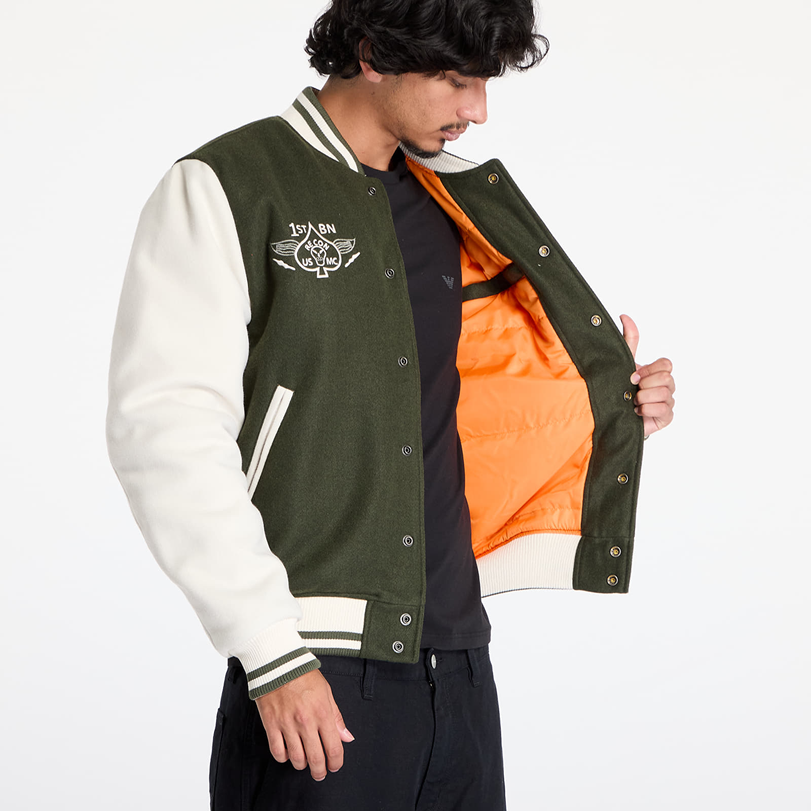 Herrenjacken Alpha Industries Varsity Air Force Jacket Dark Olive