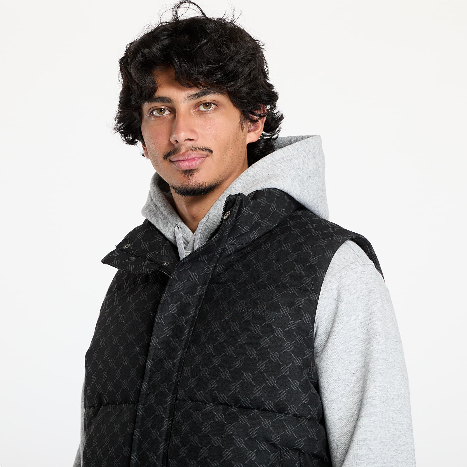 Vests Daily Paper Pondo Cotton Monogram Bodywarmer Black