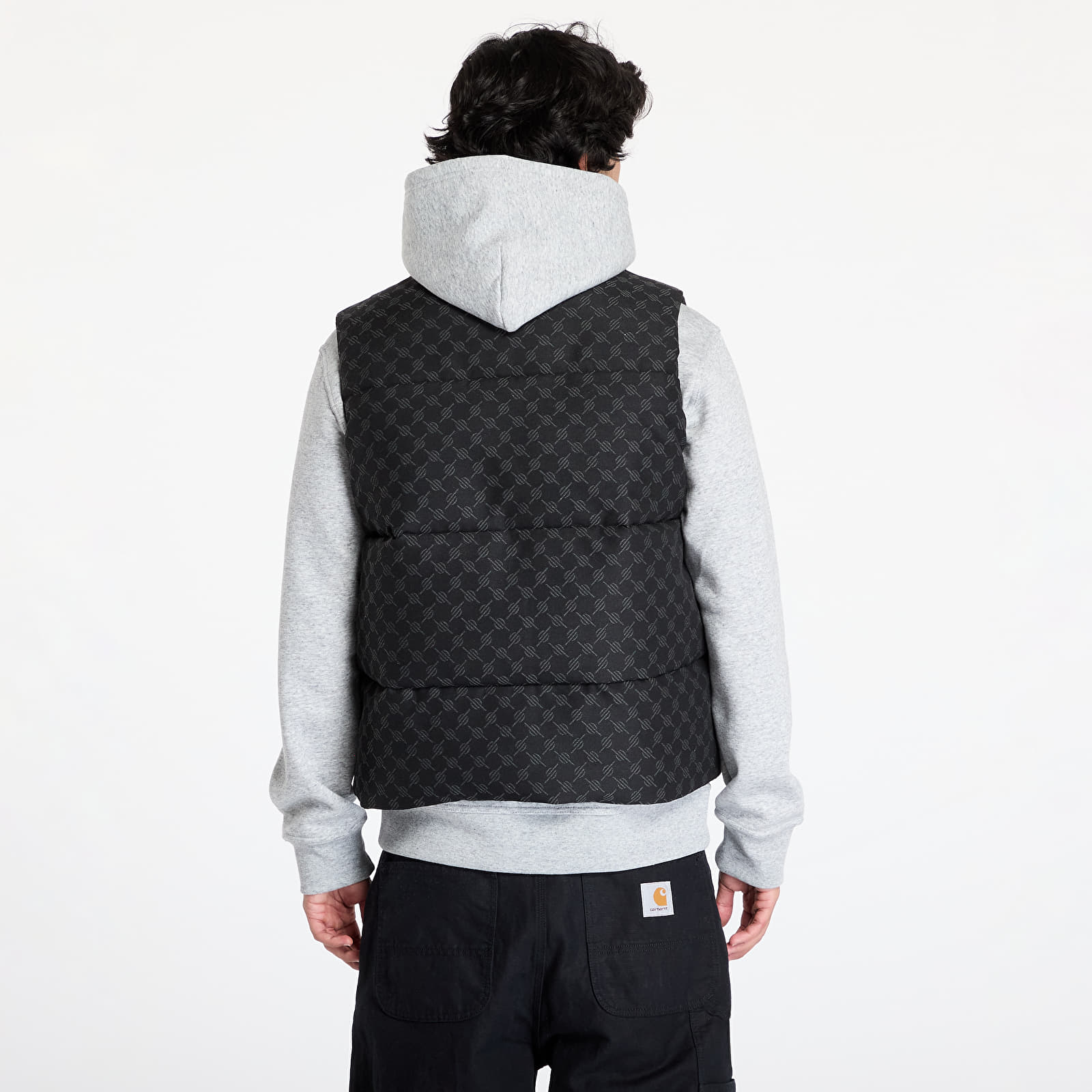 Vests Daily Paper Pondo Cotton Monogram Bodywarmer Black