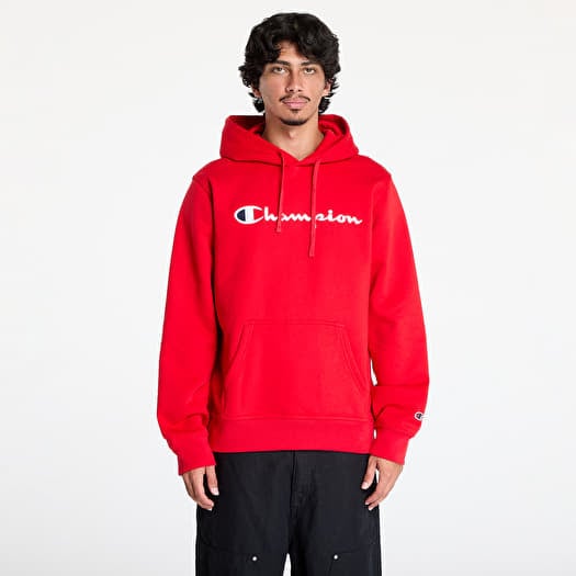 Sweatshirt Champion Hooded Sweatshirt Red M