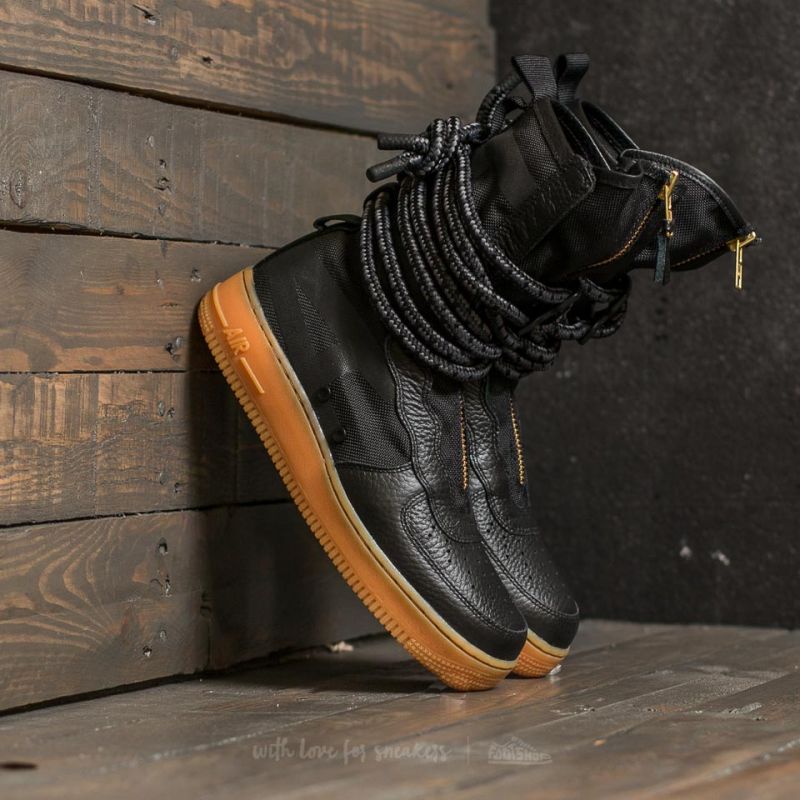 Men's shoes Nike SF Air Force 1 Hi Black/ Black-Gum Med Brown