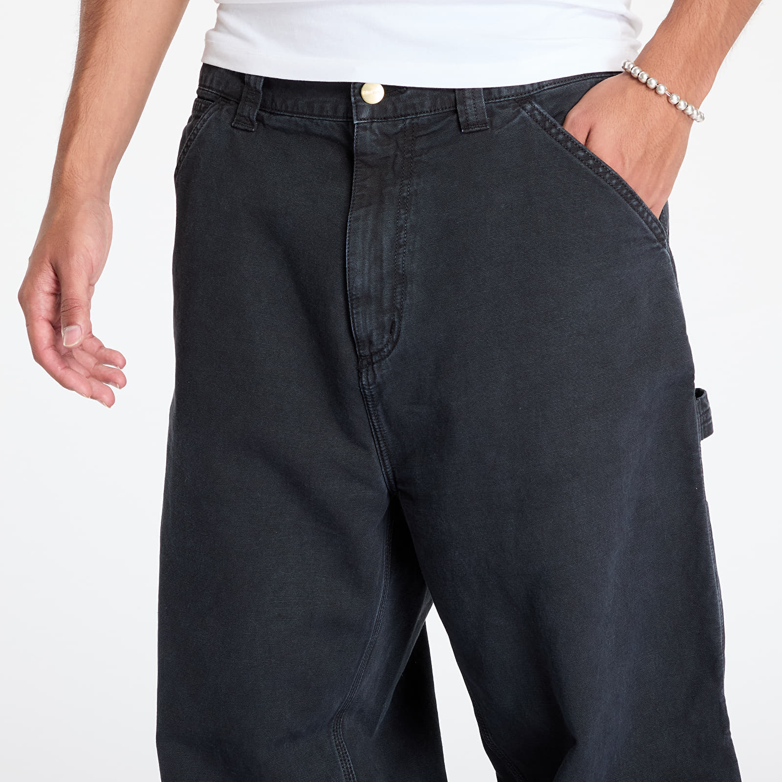 Hosen für Männer Carhartt WIP OG Single Knee Pant Black Stone Dyed