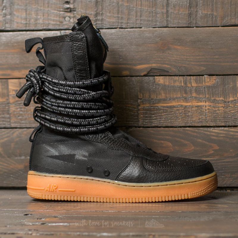 sneakers air force high black gum