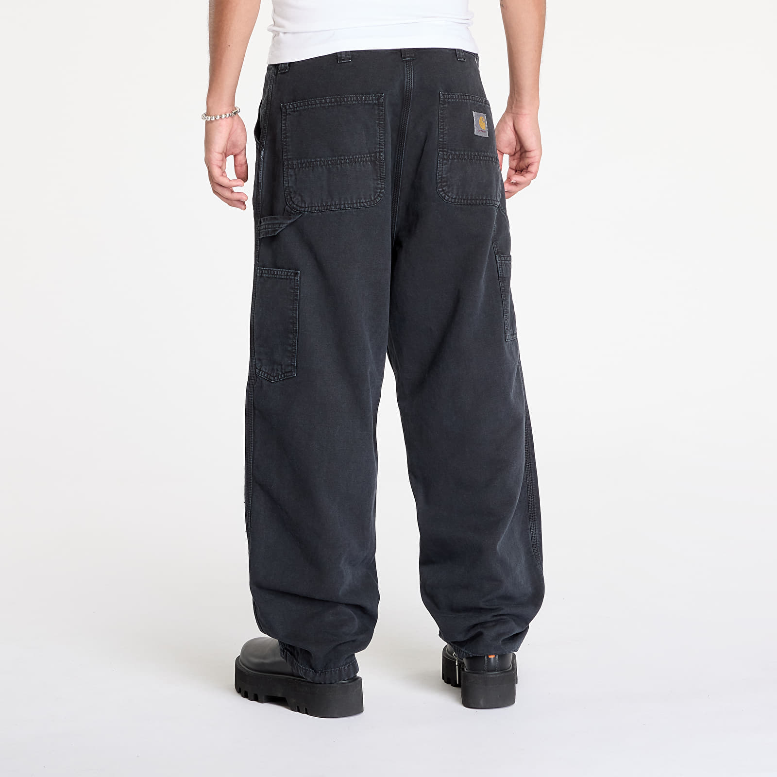 Hosen für Männer Carhartt WIP OG Single Knee Pant Black Stone Dyed
