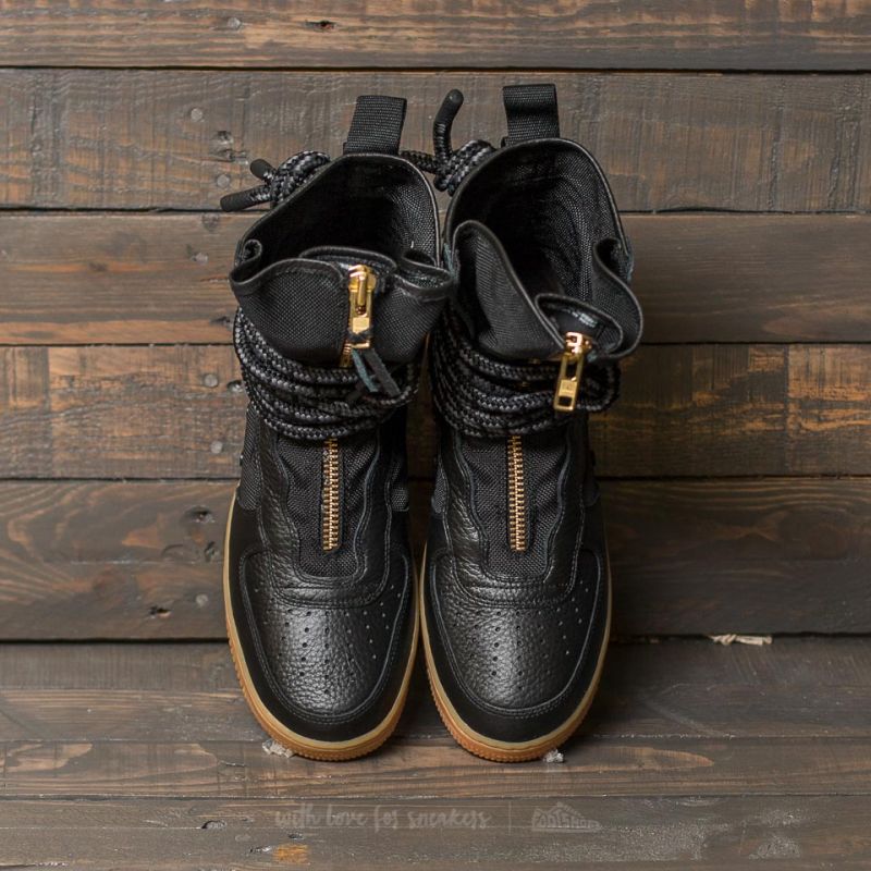 Men's shoes Nike SF Air Force 1 Hi Black/ Black-Gum Med Brown