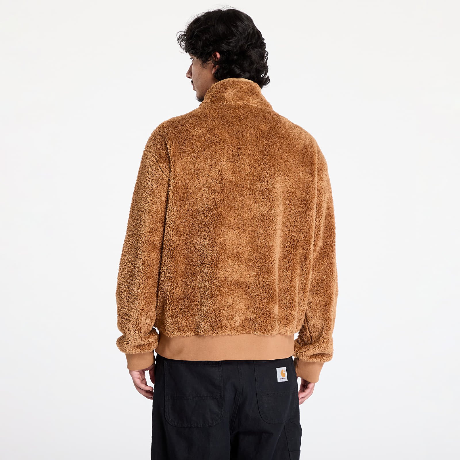 Vyriški džemperiai su gobtuvais Champion Half Zip Top Brown