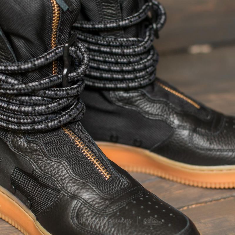 Men's shoes Nike SF Air Force 1 Hi Black/ Black-Gum Med Brown
