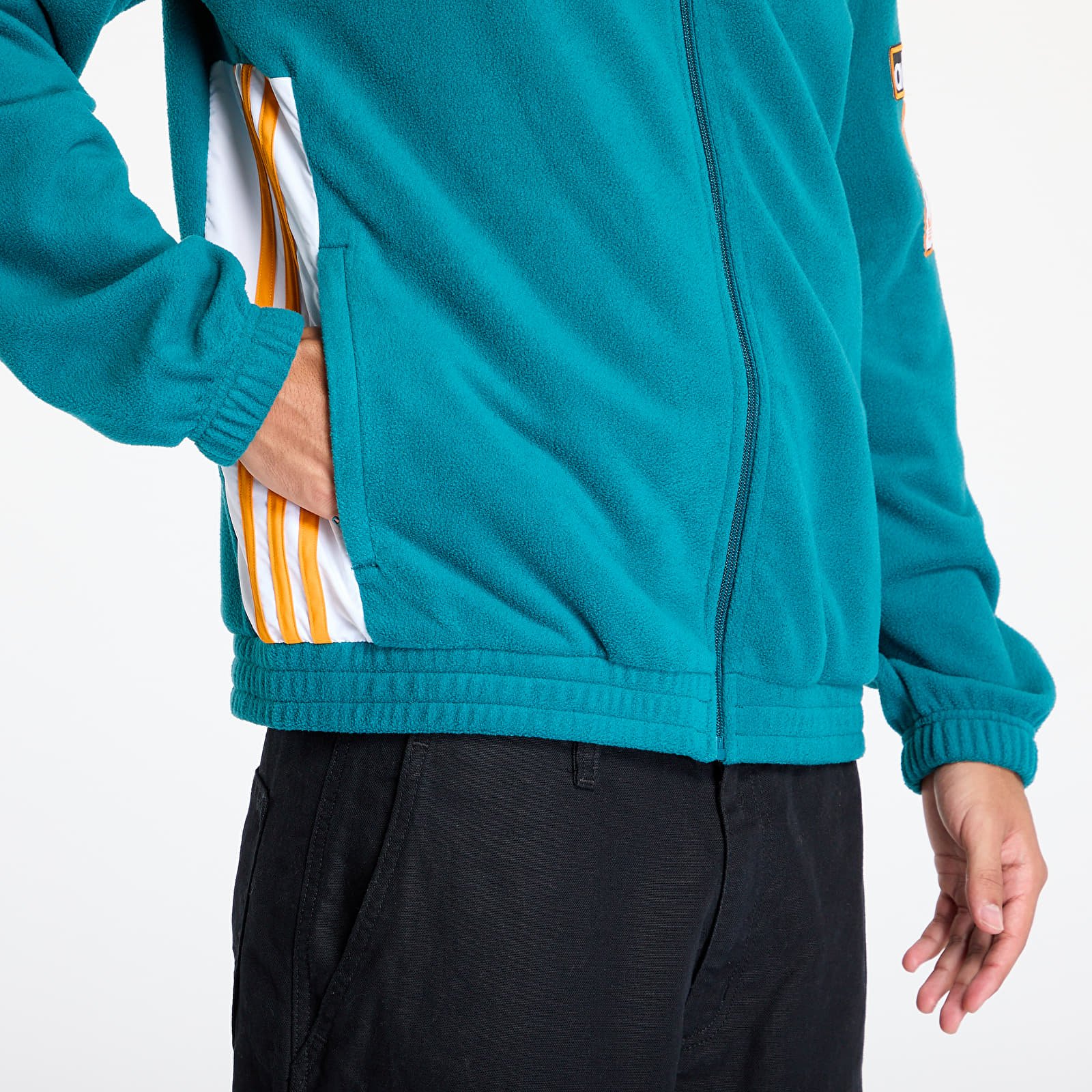 Felpe con cappuccio uomo adidas Polar Fleece Adibreak Track Top Legacy Teal Footshop