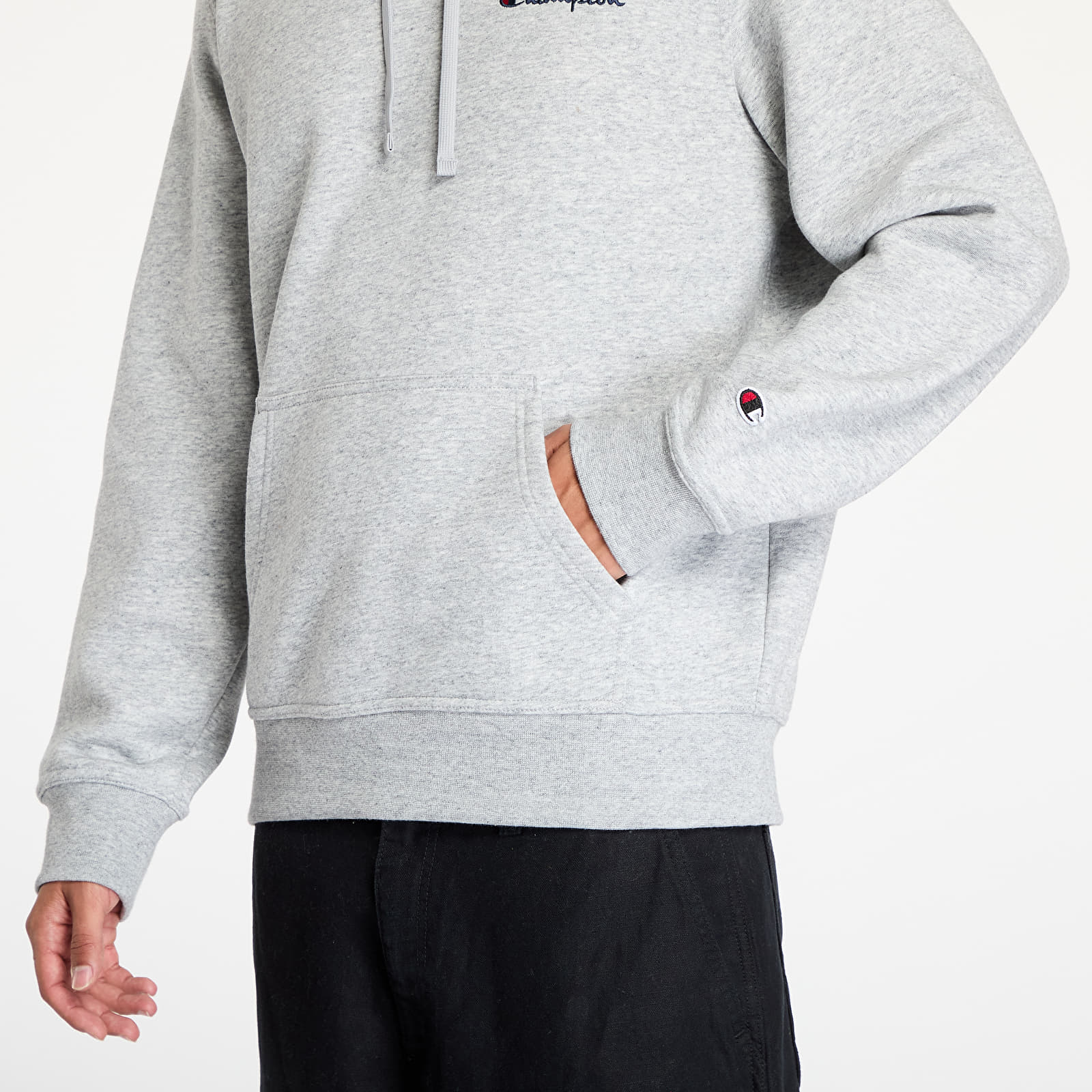 Miesten hupparit Champion Hooded Sweatshirt Light Grey