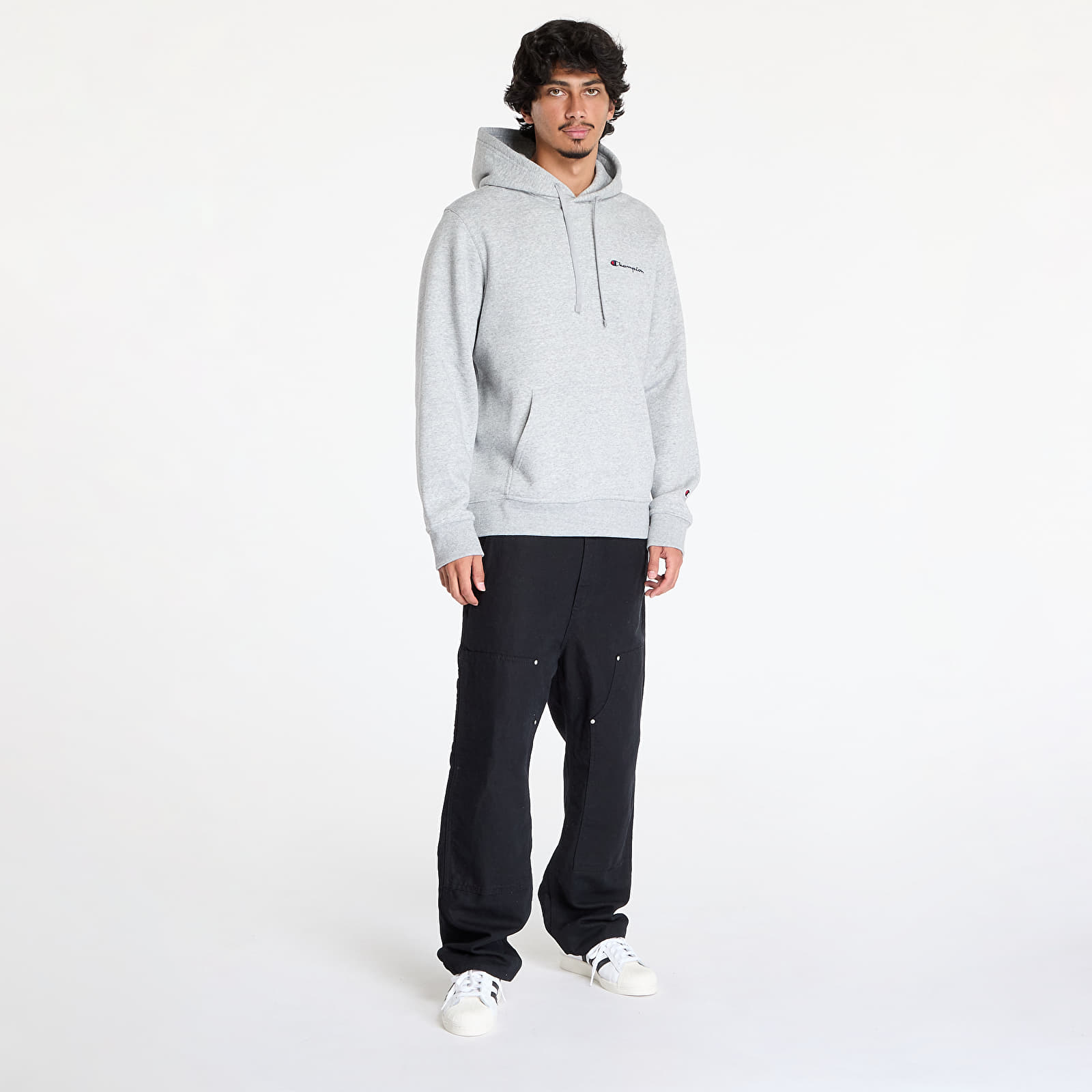 Miesten hupparit Champion Hooded Sweatshirt Light Grey